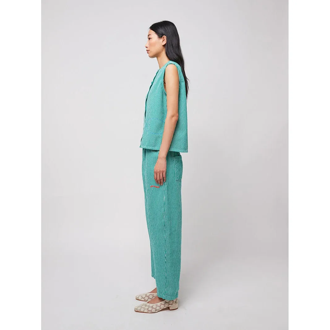 Bobo Choses Woman - Striped twill cocoon pants