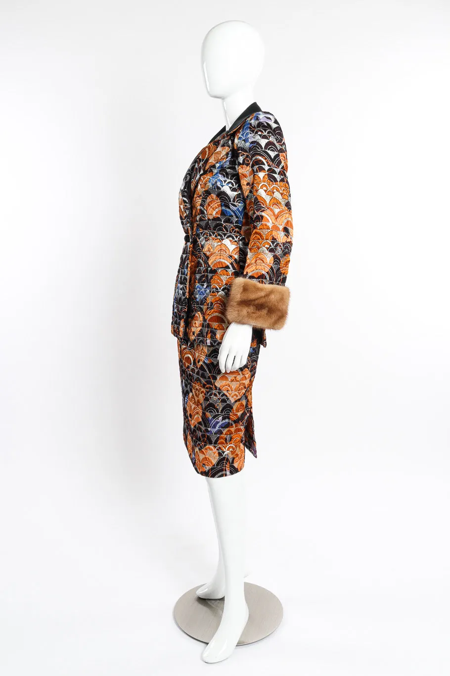 Brocade Jacket and Skirt Set