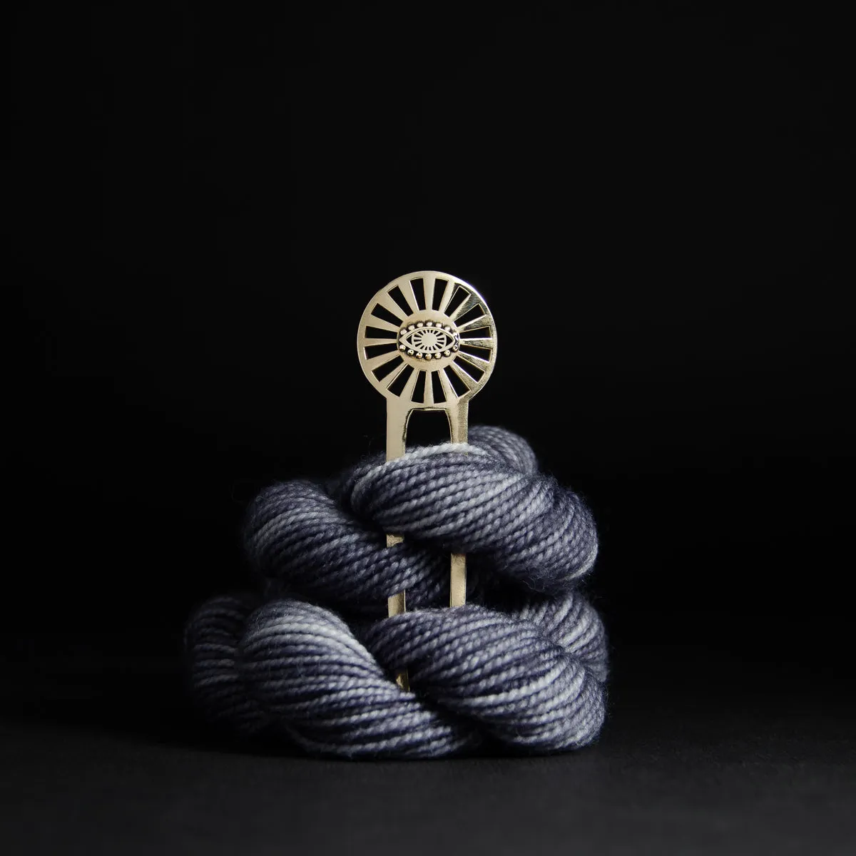 Bronze Radiating Eye Shawl Pin/Fork