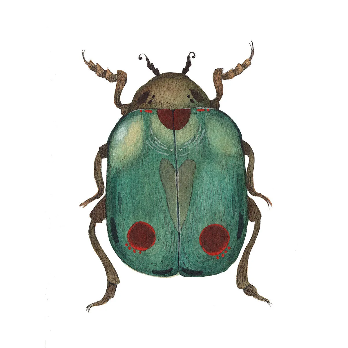 Bug Collection: Beetle 5x7 Print