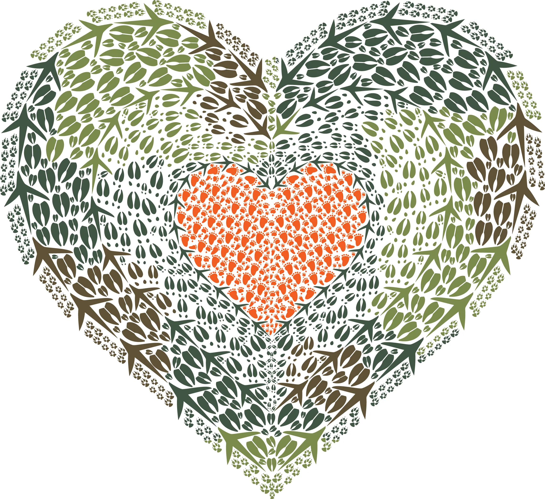 Camo Heart 8 Pack Notes