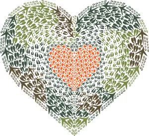 Camo Heart 8 Pack Notes