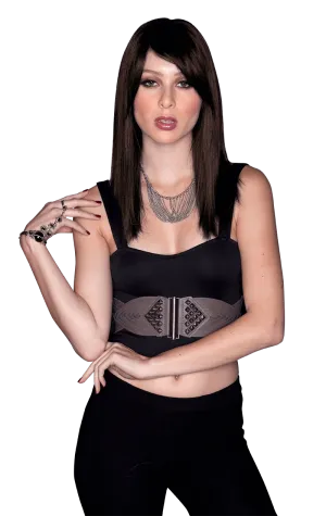 Chocolate Brunette Fringe Wig