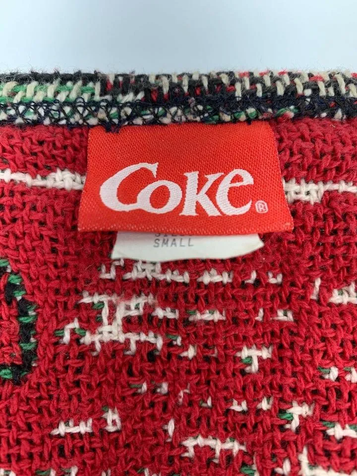 Coca-Cola Vintage Coca Cola Vest Tapestry Woven Patchwork New with Tag 872170