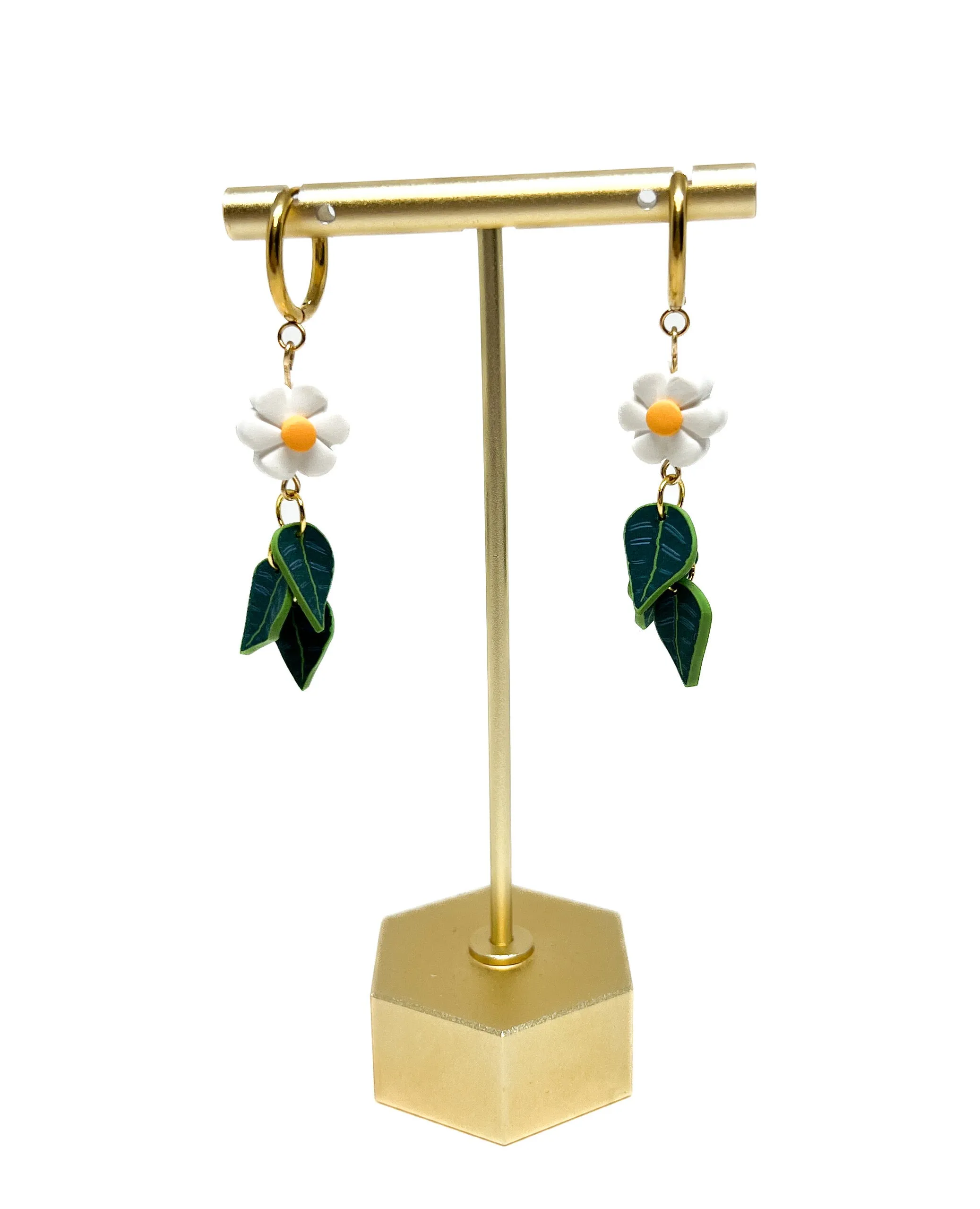 Daisy and Leaf Dangles