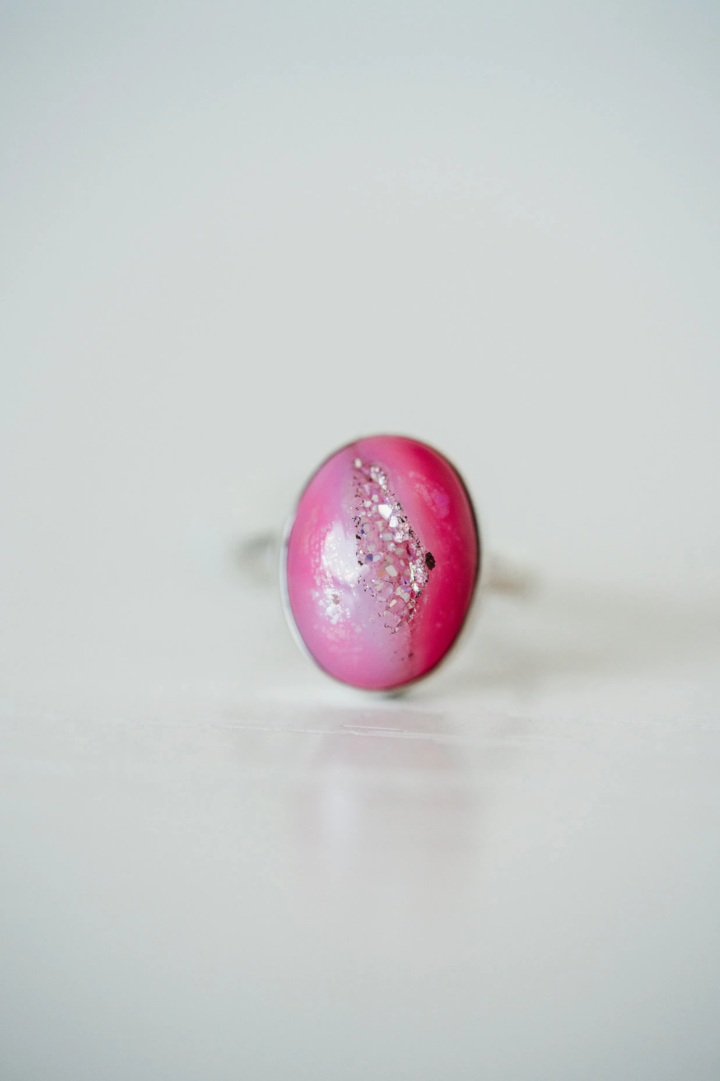 Daja Ring | Pink Titanium Druse