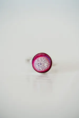 Daja Ring | Pink Titanium Druse