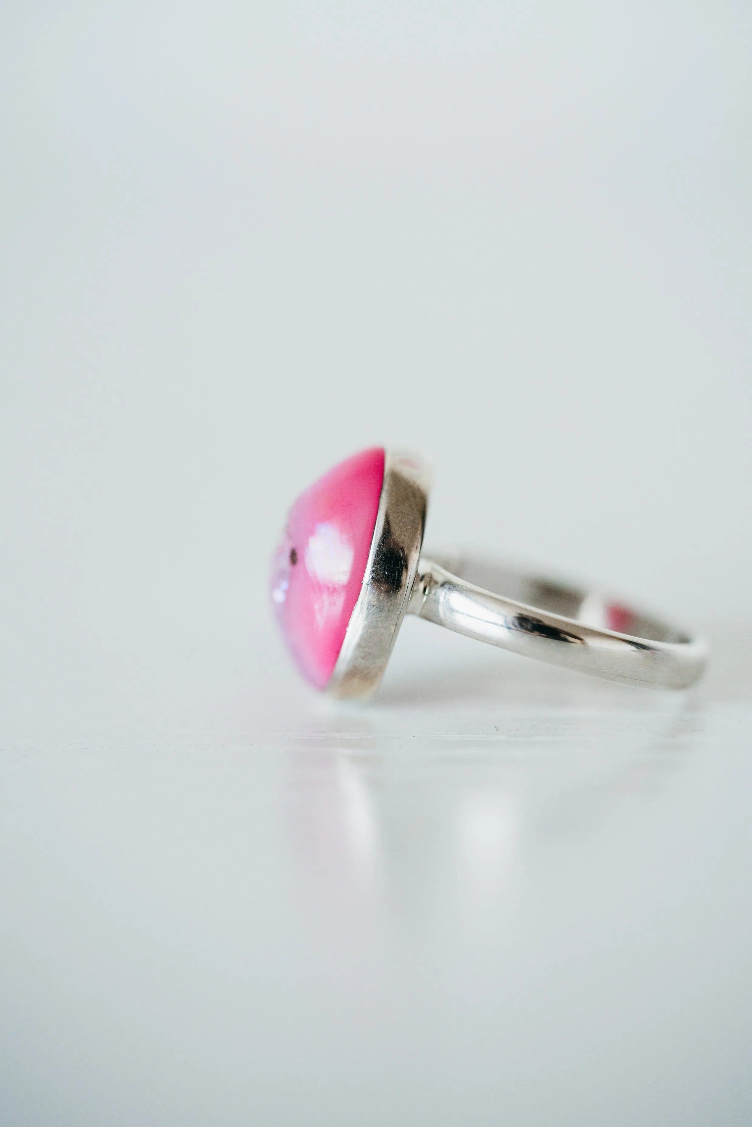 Daja Ring | Pink Titanium Druse