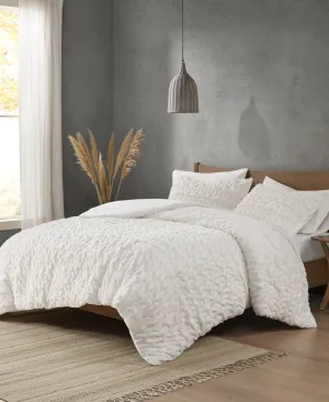 Dakota Ruched Fur Down Alternative Comforter Set