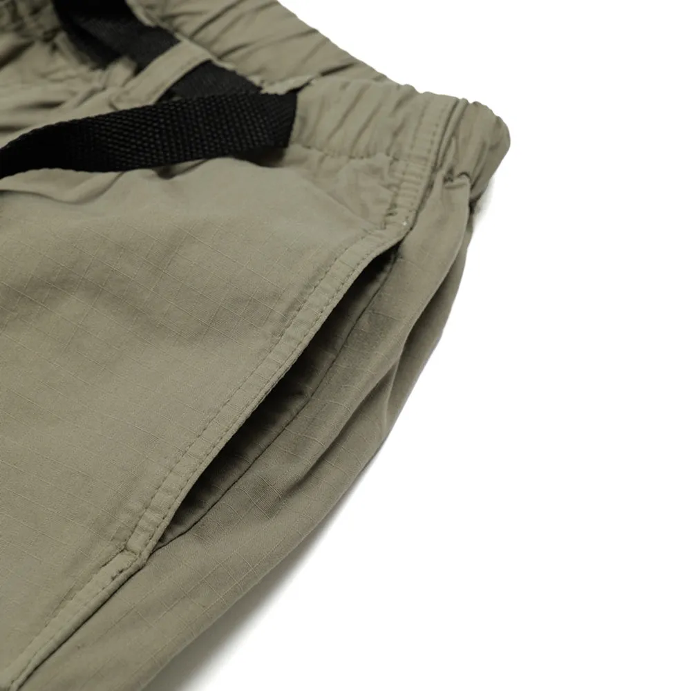 Dancer Belted Simple Pant Organic Cotton Ripstop Grey