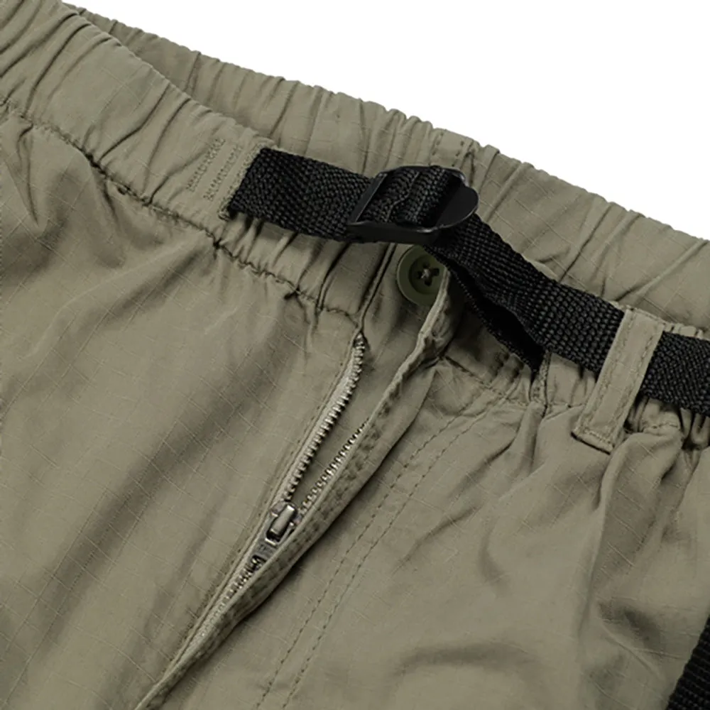 Dancer Belted Simple Pant Organic Cotton Ripstop Grey