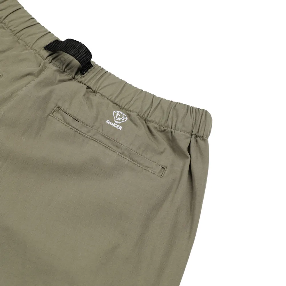 Dancer Belted Simple Pant Organic Cotton Ripstop Grey