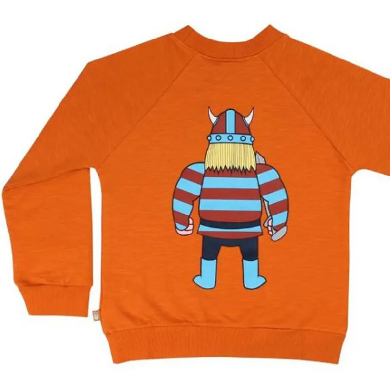 Danefae Kids Organic Erik Din Ven Sweatshirt - Honey Orange