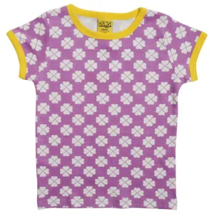 DUNS Sweden Kids Clover T-shirt - Violet Tulle Purple