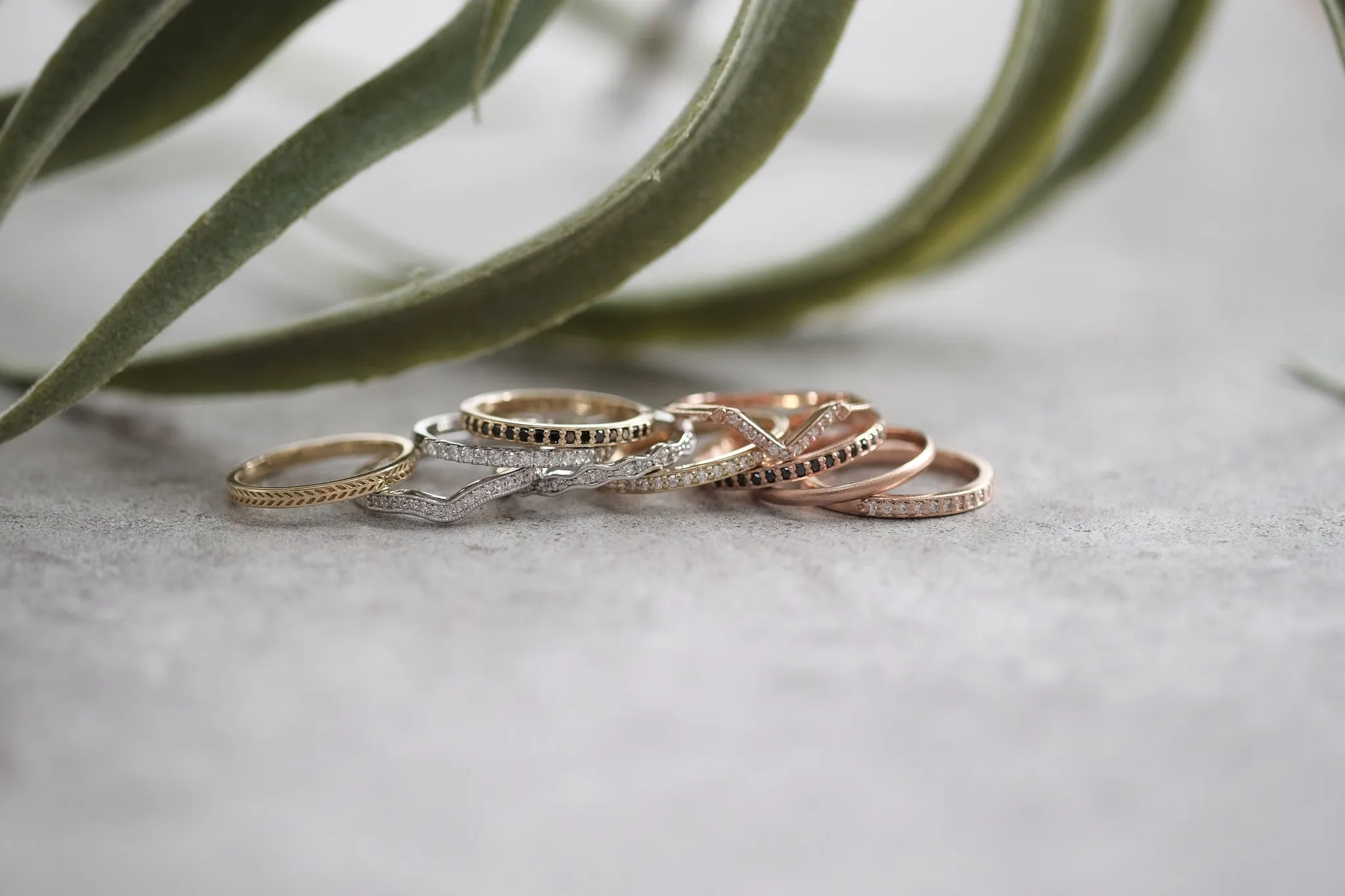Eco Friendly Chevron Wedding Band, 14K White Gold