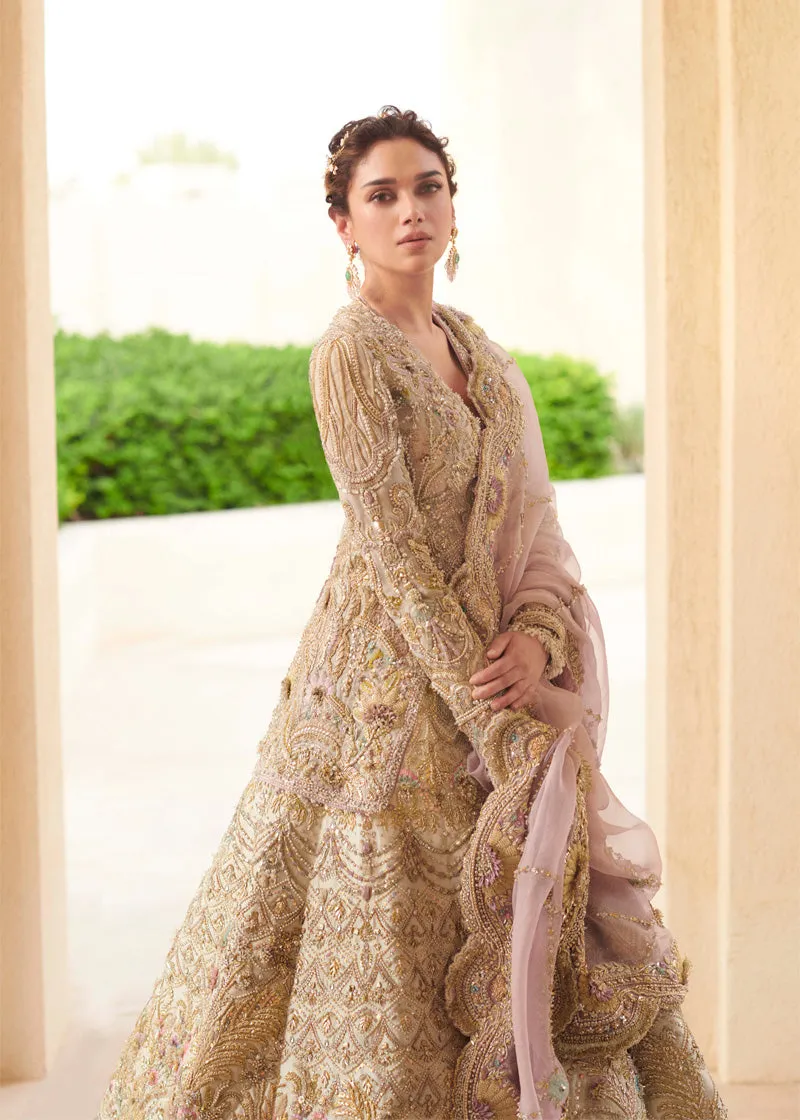 Embellished Jacket with Bridal Lehenga and Dupatta