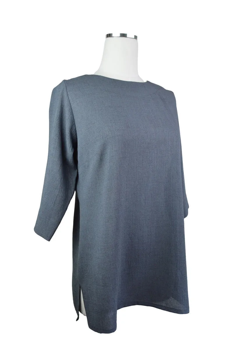 Emmelle Micro Linen Tunic - Smoke