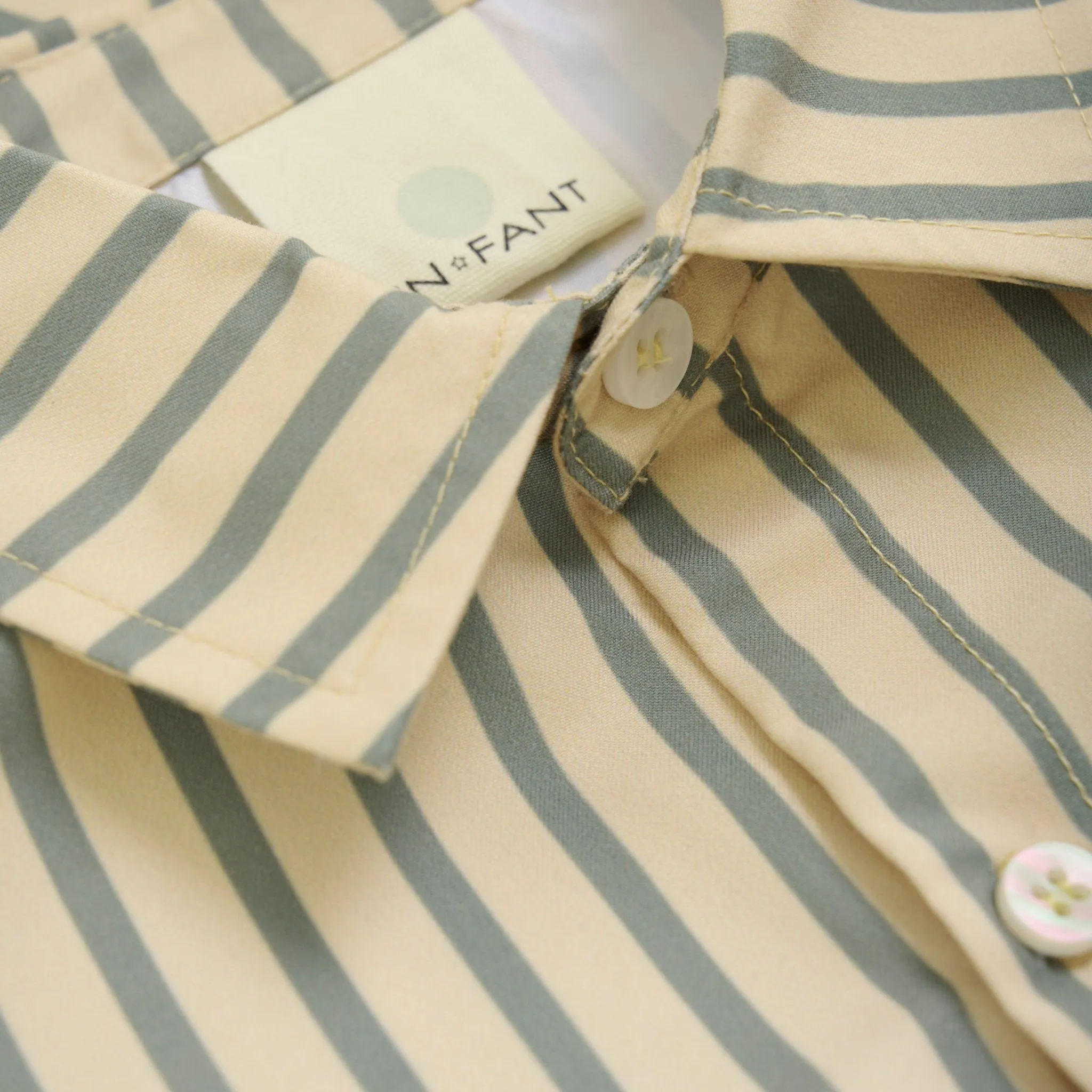 En Fant Short Sleeve Swim Shirt  - Cement