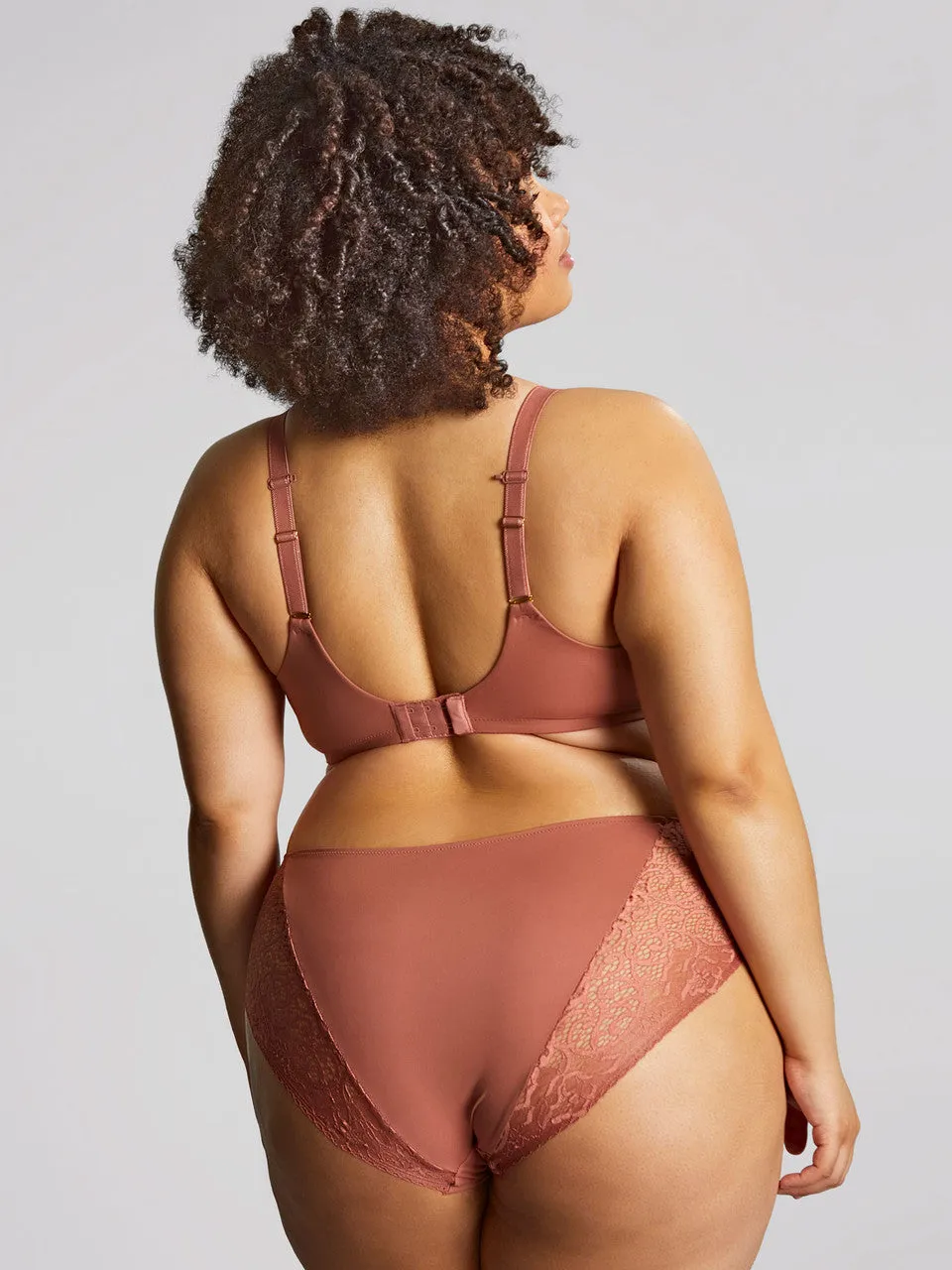 Estel Plunge Bra In Rose Gold - Sculptresse