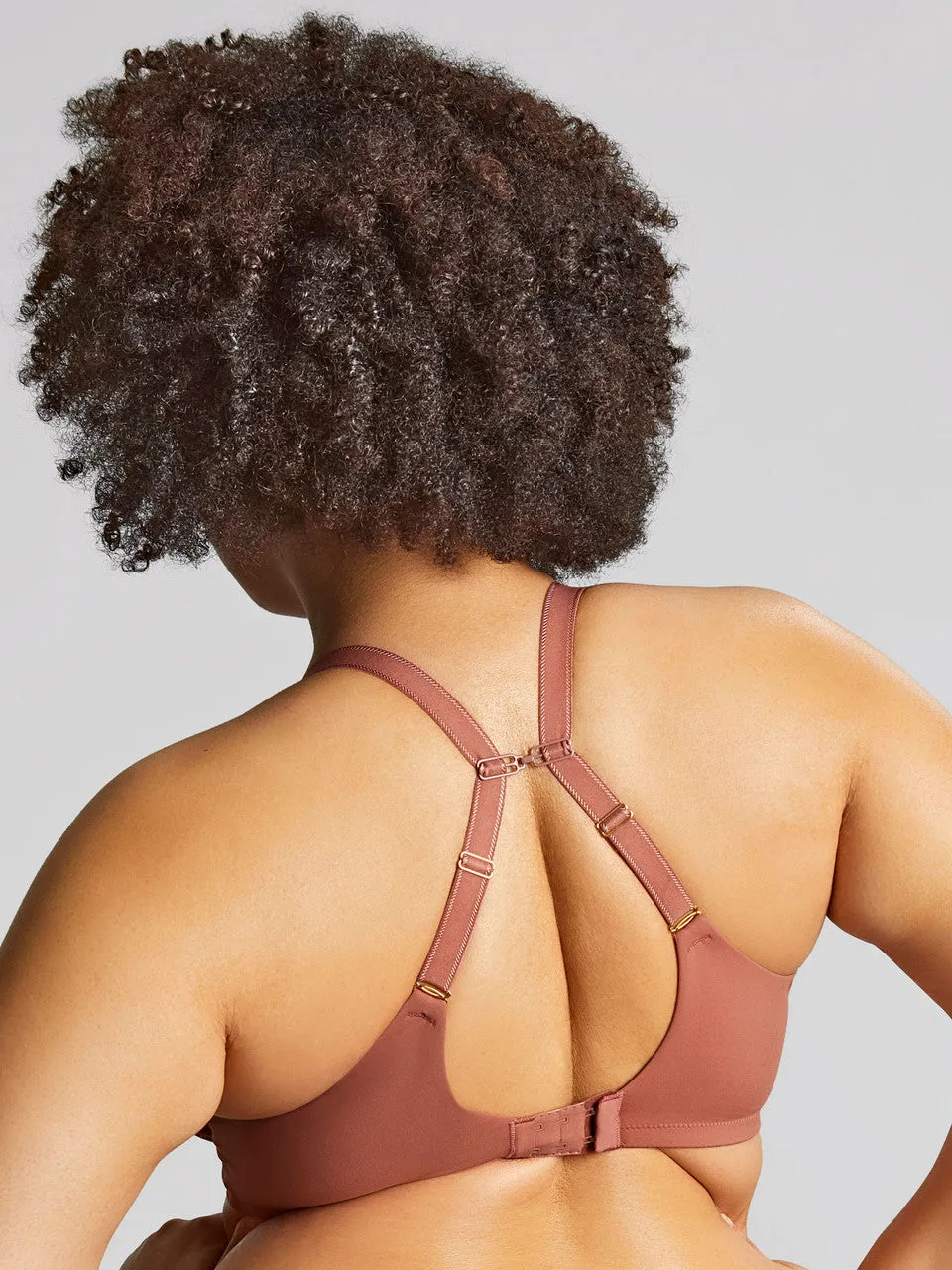 Estel Plunge Bra In Rose Gold - Sculptresse