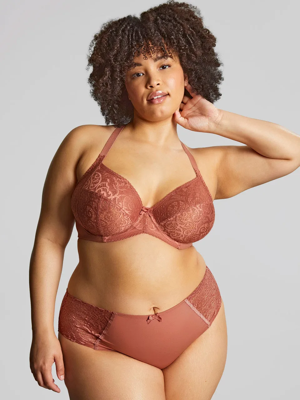 Estel Plunge Bra In Rose Gold - Sculptresse