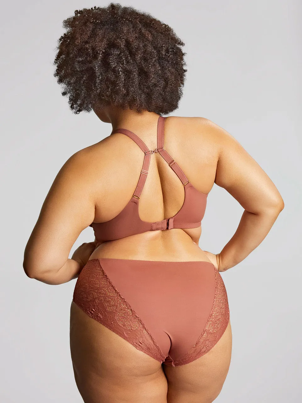 Estel Plunge Bra In Rose Gold - Sculptresse