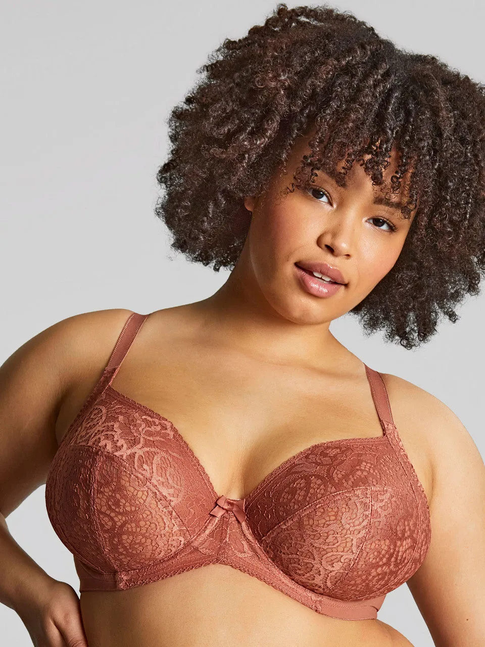 Estel Plunge Bra In Rose Gold - Sculptresse