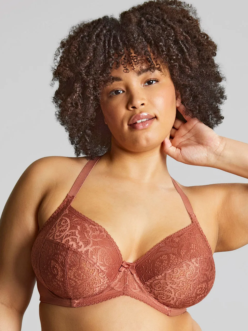 Estel Plunge Bra In Rose Gold - Sculptresse