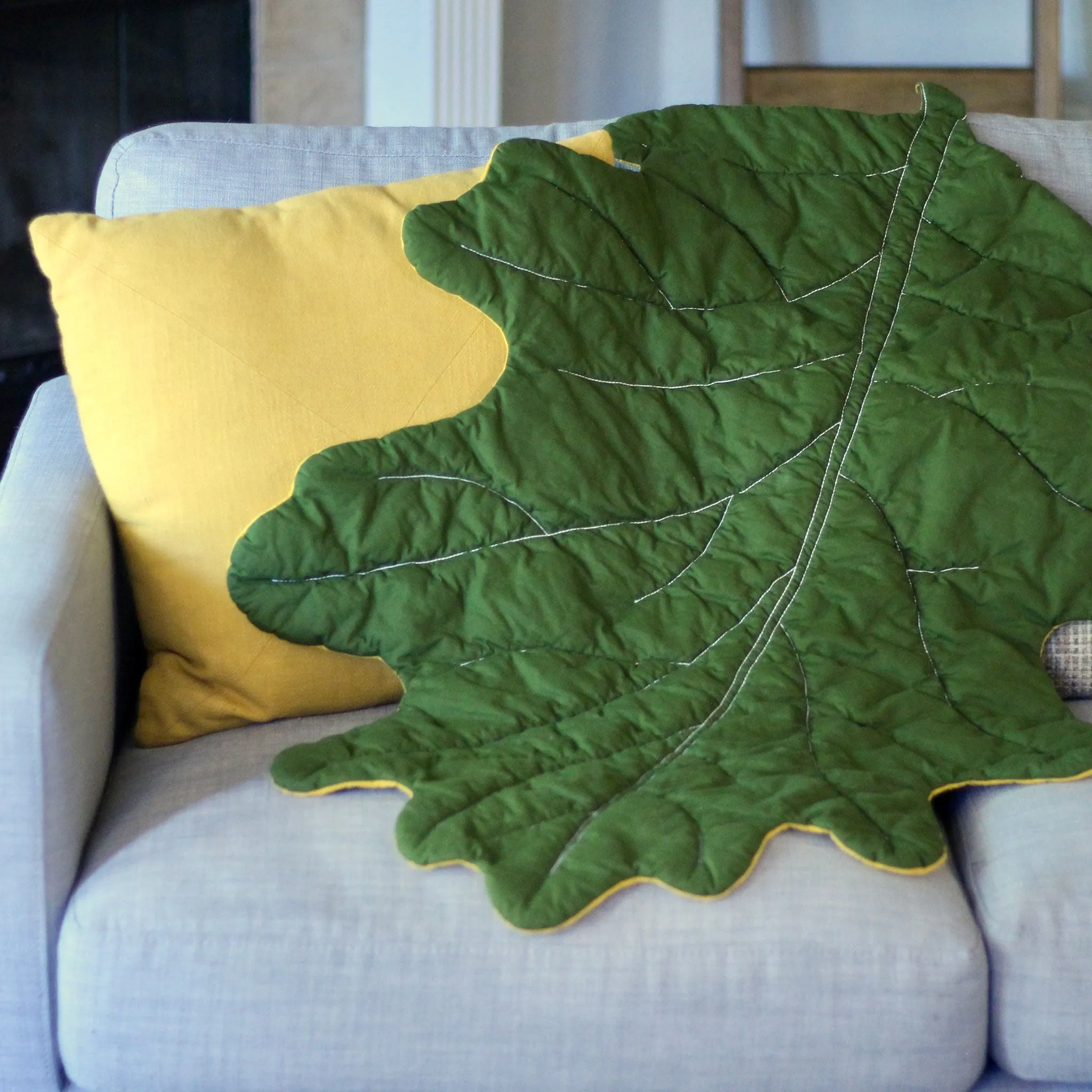 Euro Leaf Blankets Sewing Patterns ~ 5 leaf shapes in larger sizes