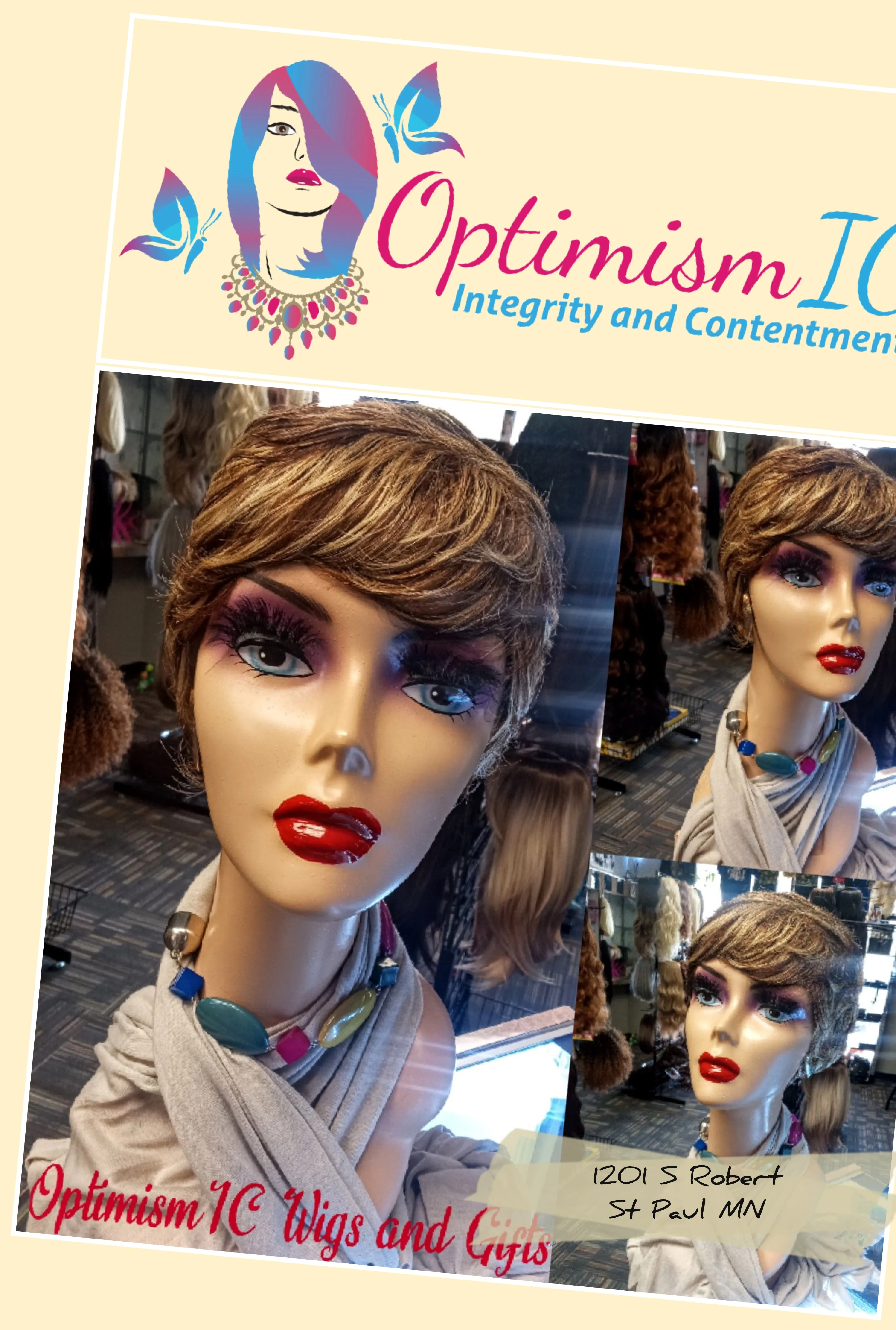 Eva balayage pixie cut Human Hair Wig $75 Optimismic Wigs and Gifts Shop West St Paul MN