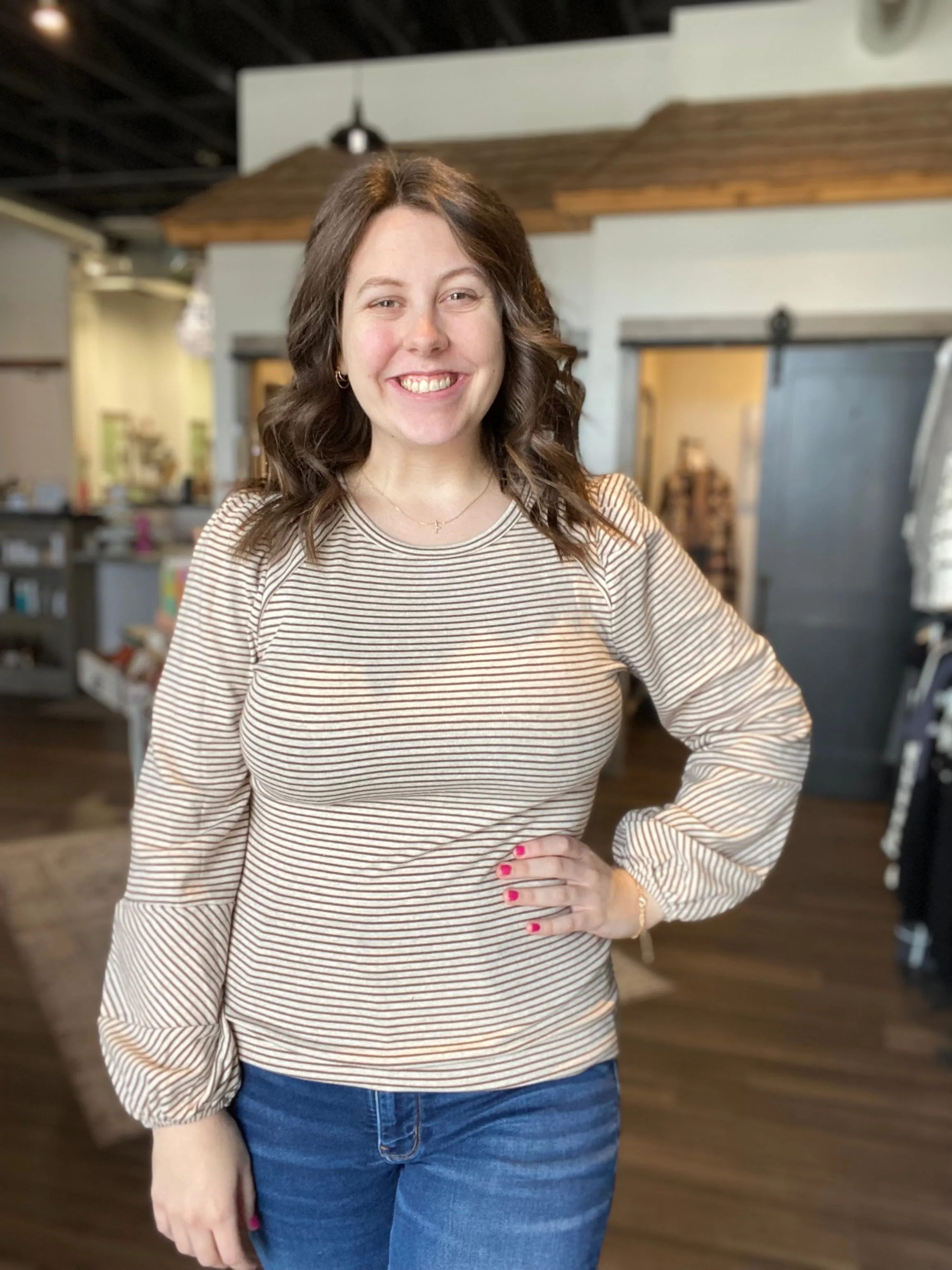 Evie Bubble Sleeve Top