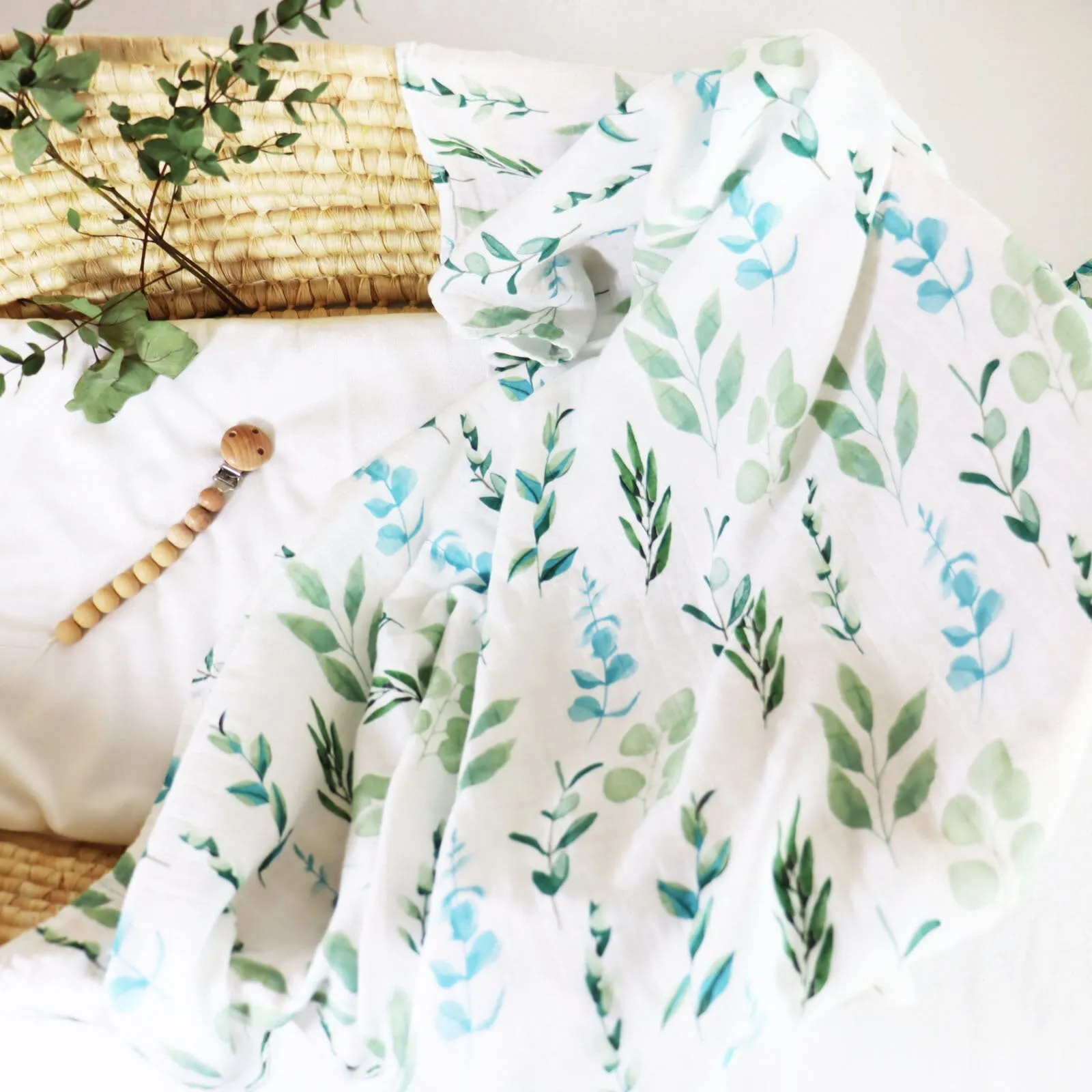 Extra Large Eucalyptus Bamboo Muslin