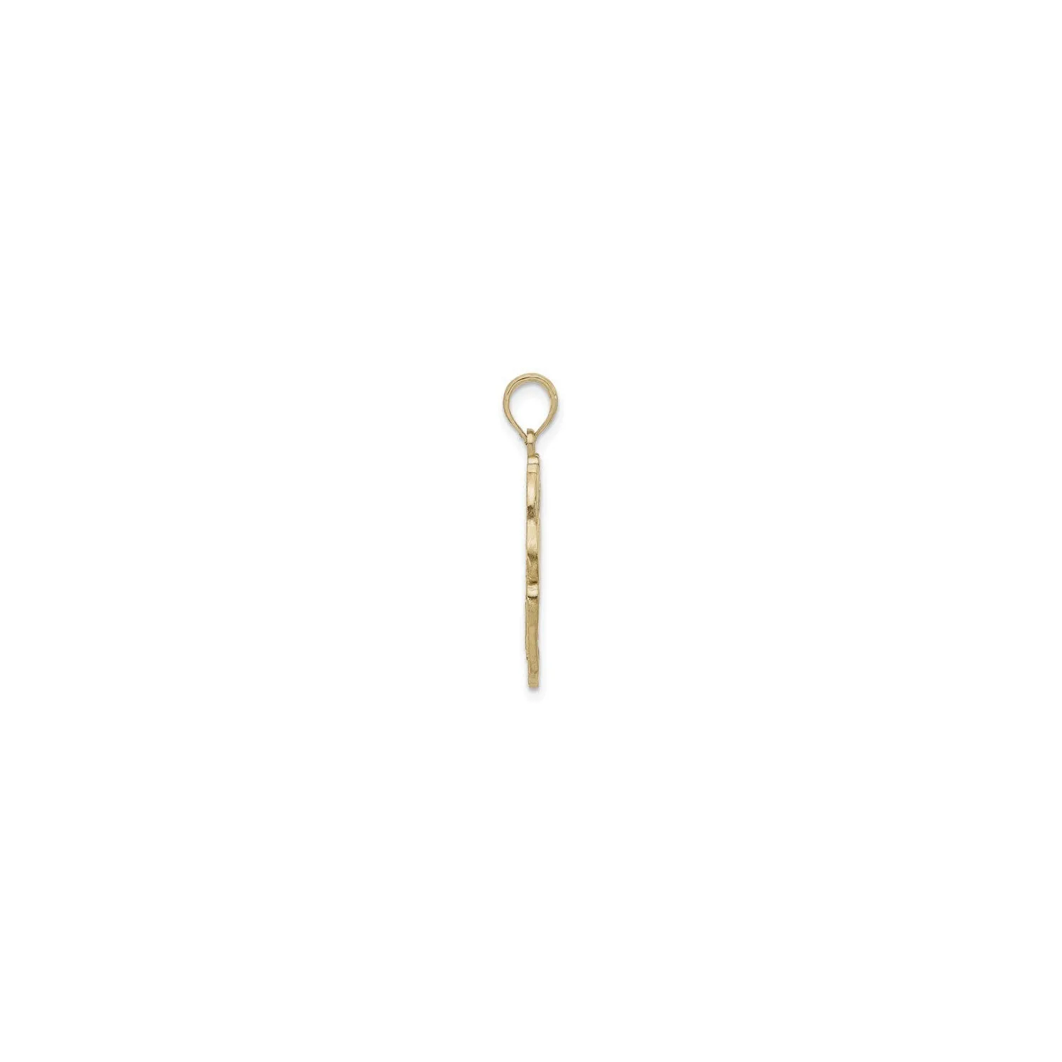 Fancy Leaf Hummingbird Pendant (14K)