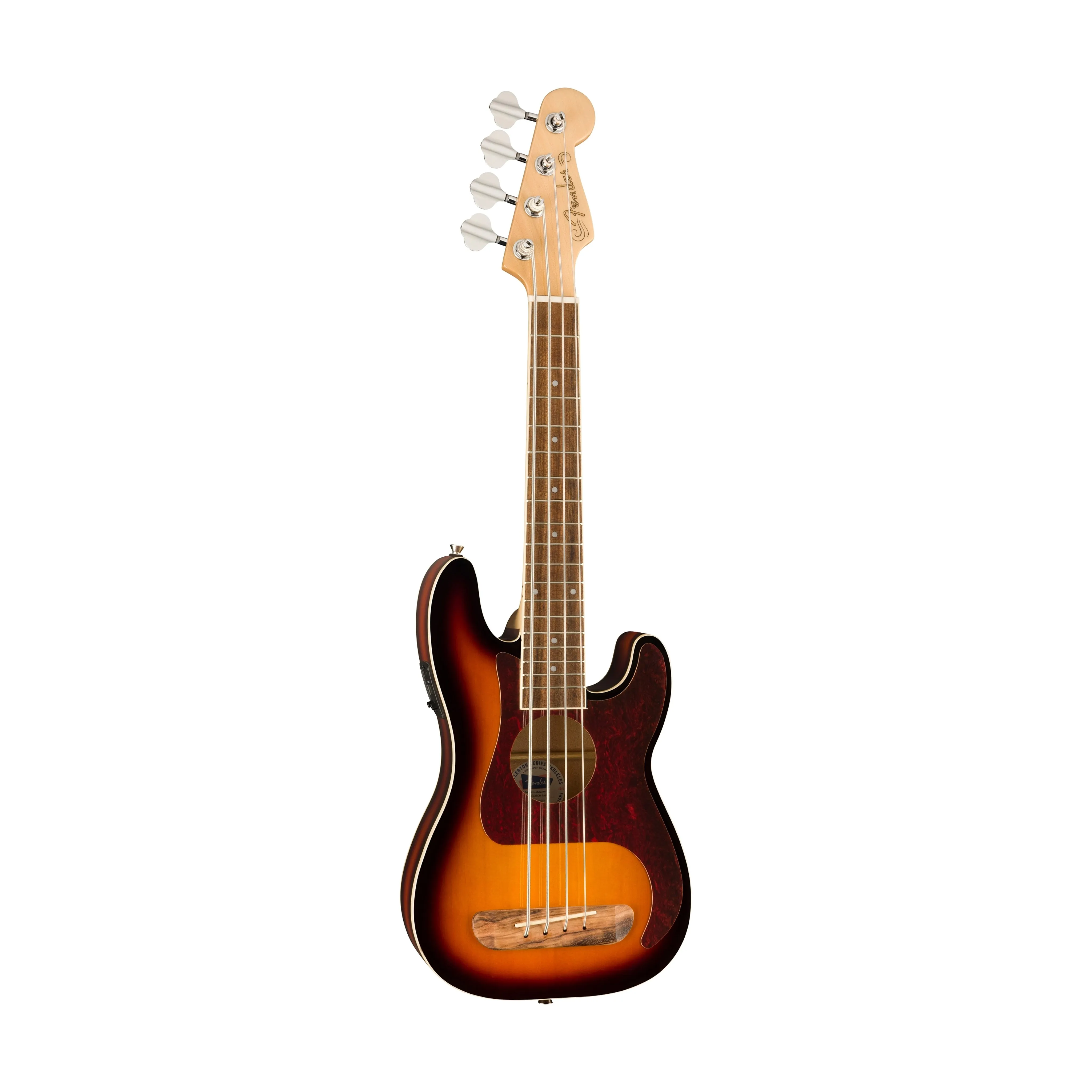 Fender Fullerton Precision Bass Ukulele, 3-Tone Sunburst