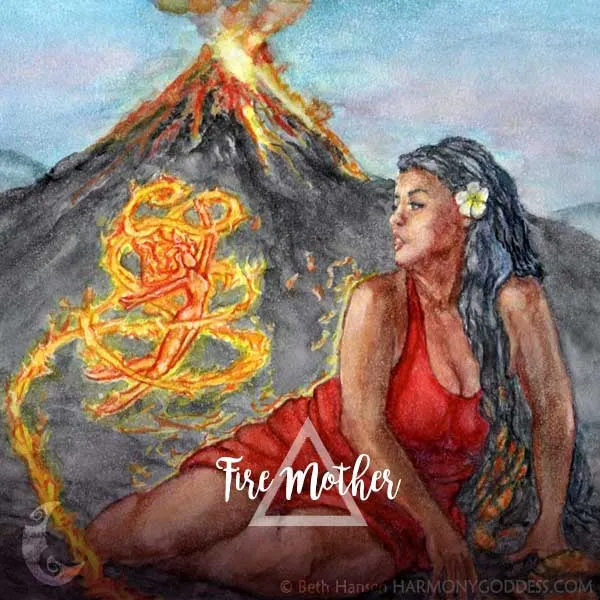 Fire Mother Altar Goddess Print