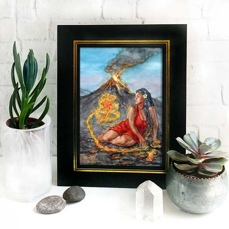 Fire Mother Altar Goddess Print