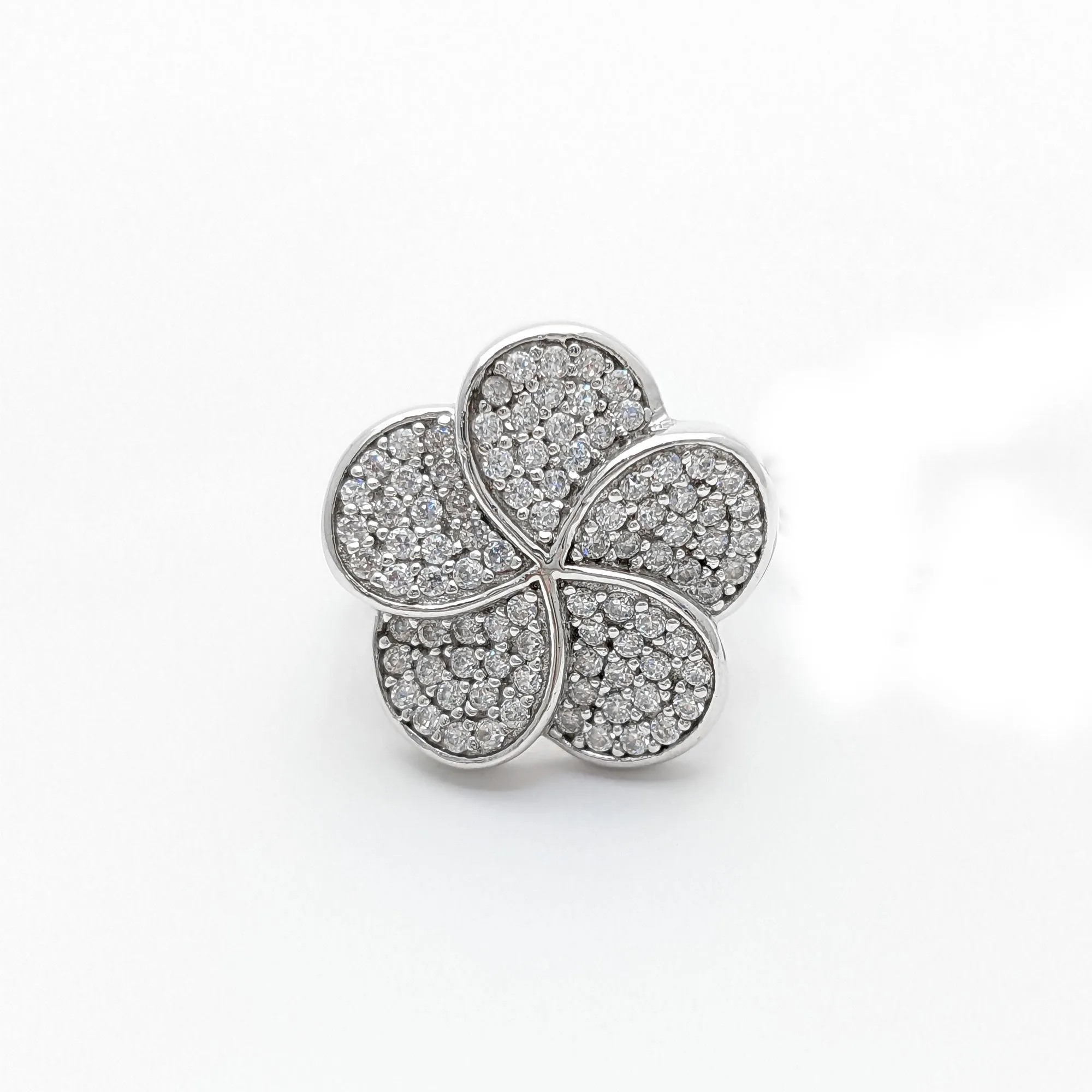 Five Leaf CZ Ring (Silver)