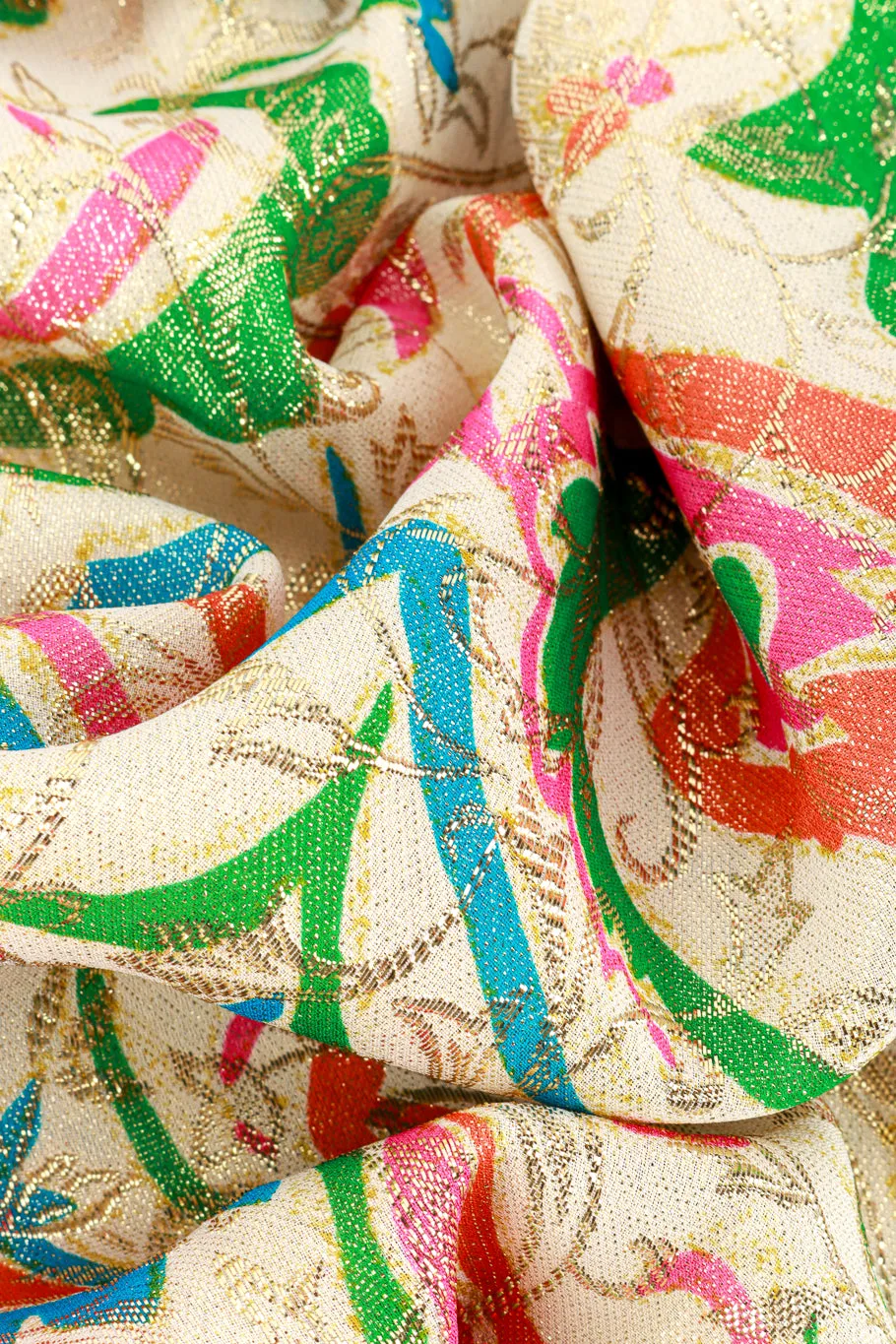 Floral Brocade Metallic Caftan