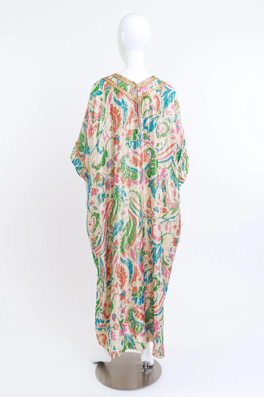 Floral Brocade Metallic Caftan