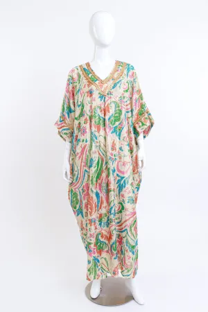 Floral Brocade Metallic Caftan