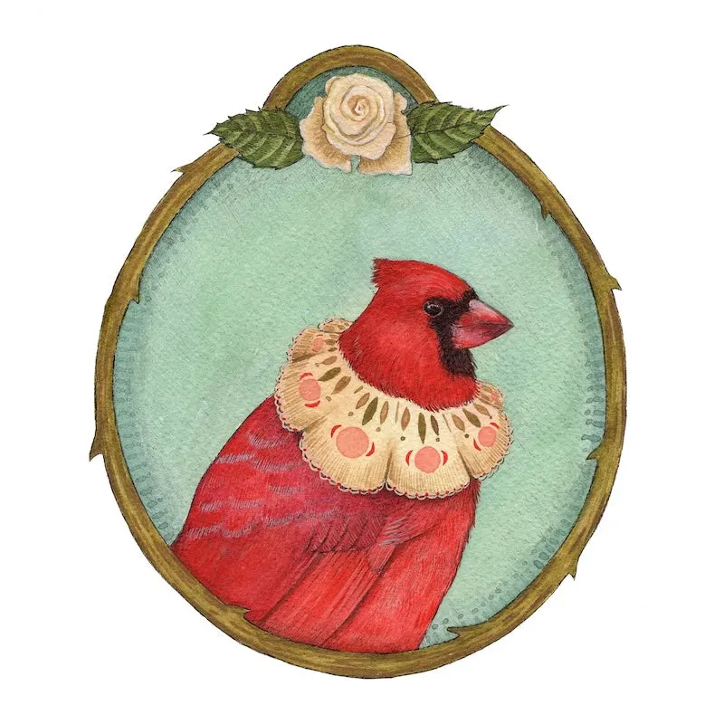Floral Flight Crew: Cardinal of Roses 8x10 Print