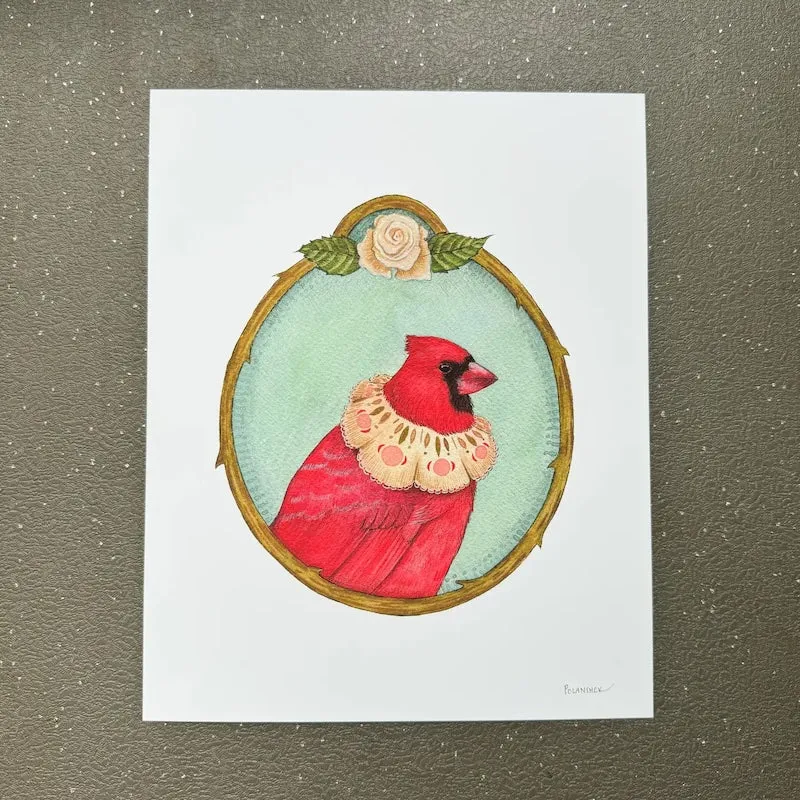 Floral Flight Crew: Cardinal of Roses 8x10 Print