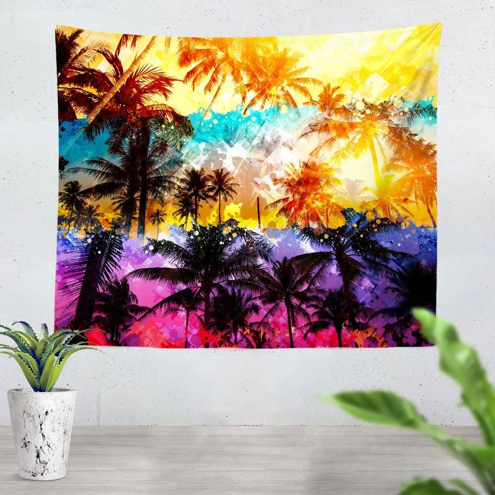 Florida Palm Trees Tapestry