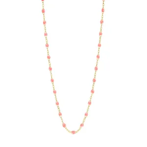 FUSCHIA GIGI CLASSIC NECKLACE 16.5 INCH-18K YELLOW GOLD