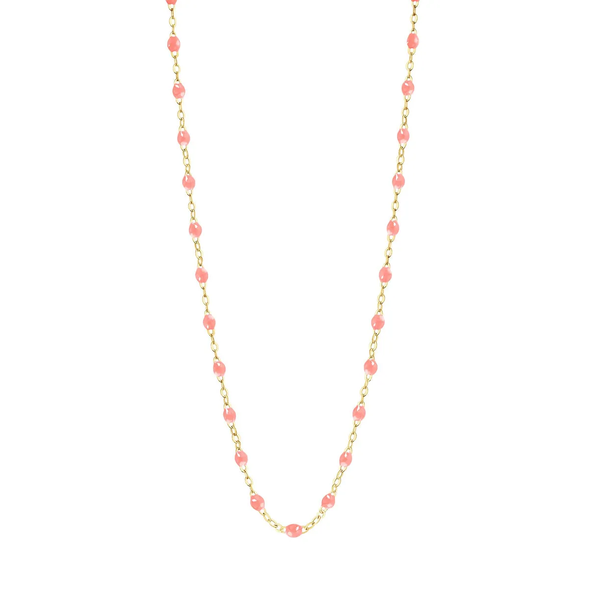 FUSCHIA GIGI CLASSIC NECKLACE 16.5 INCH-18K YELLOW GOLD