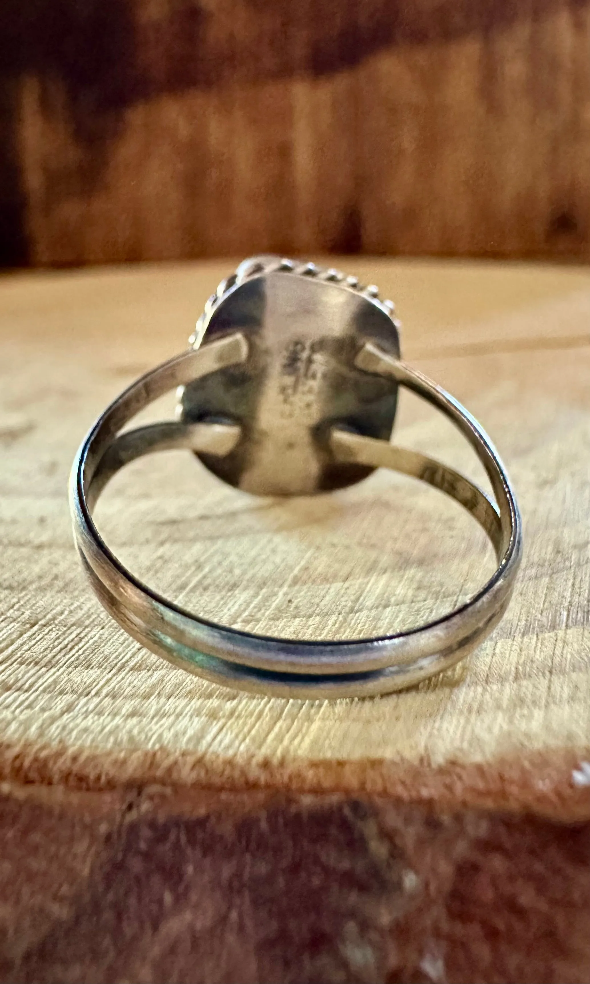 GLACIER TURQUOISE Sterling Silver Ring • Size 8