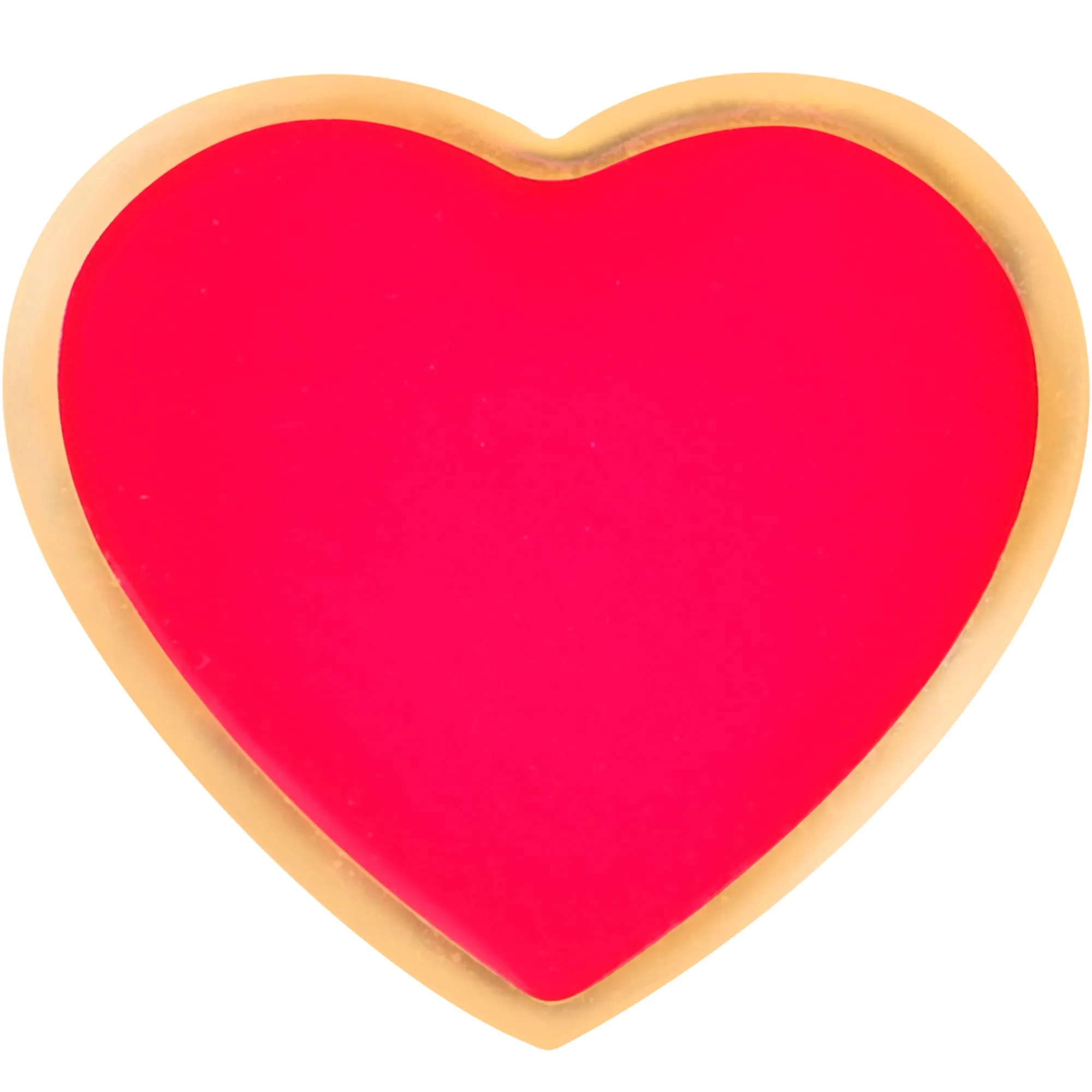 Gold Tone Red Heart Valentines Day Barbell Tongue Ring