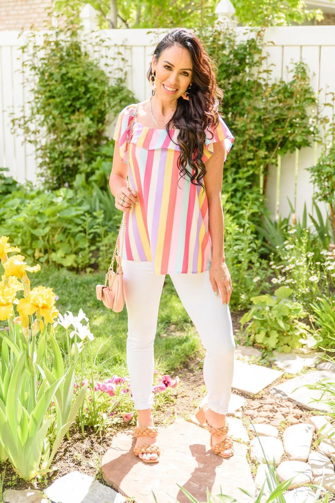 Hazel Blues® | It's Electric Striped Shirt