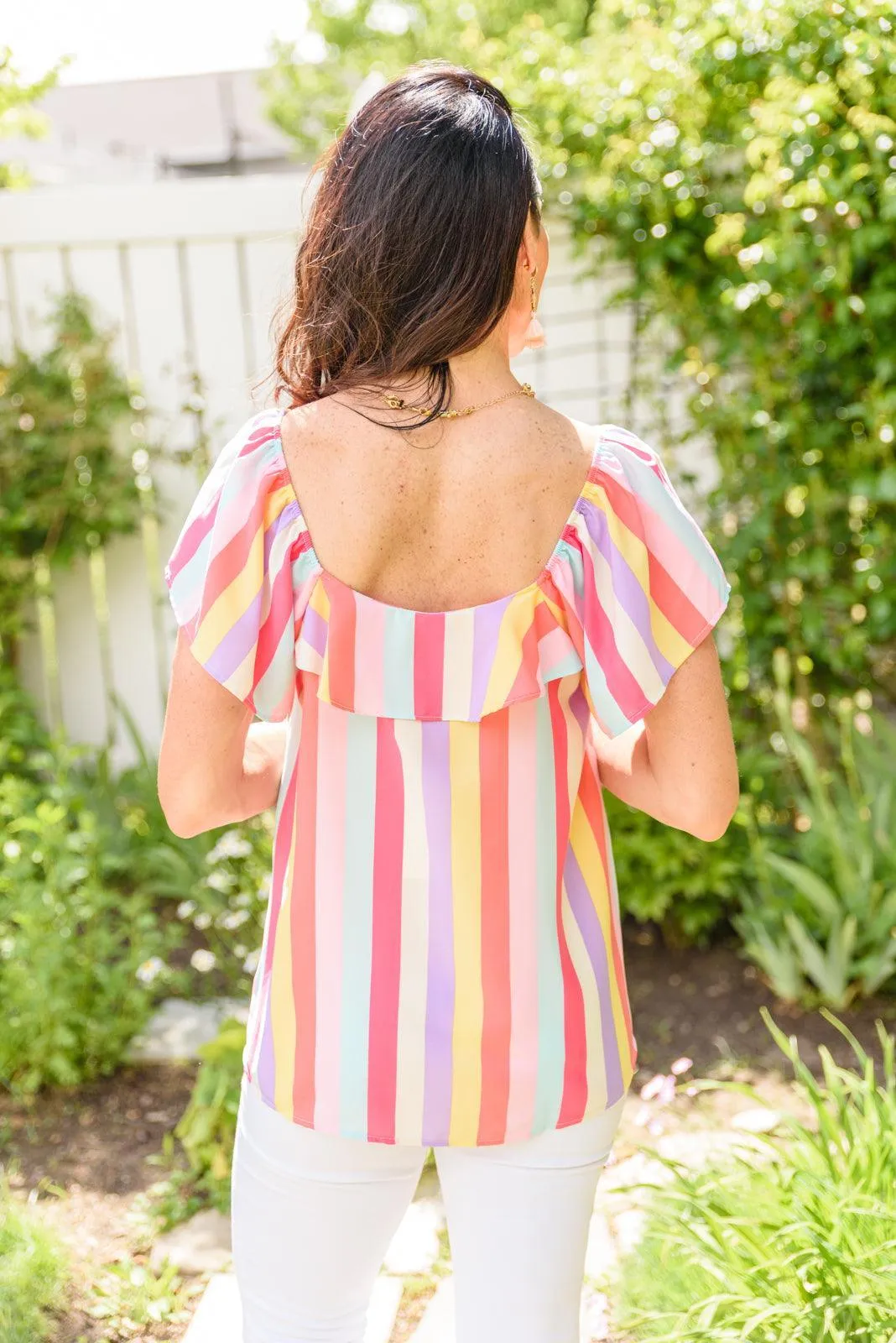 Hazel Blues® | It's Electric Striped Shirt