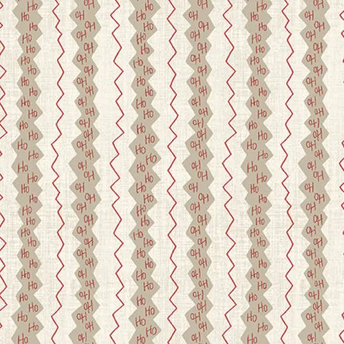 HENRY GLASS - Countdown to Christmas - Janet Rae Nesbitt - 2838-32 Cream Taupe